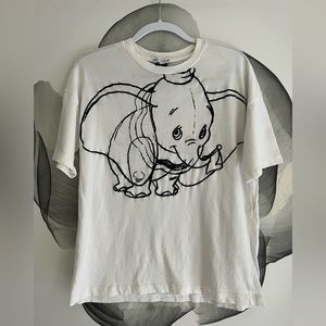 Zara Disney Dumbo Print Tshirt Size S